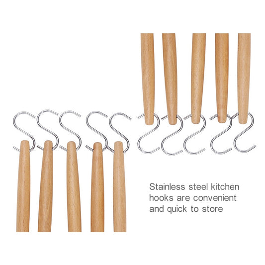 kn082 10 in 1 Stainless Steel Kitchen Tool Hook Set, 10 in 1 Hook Set