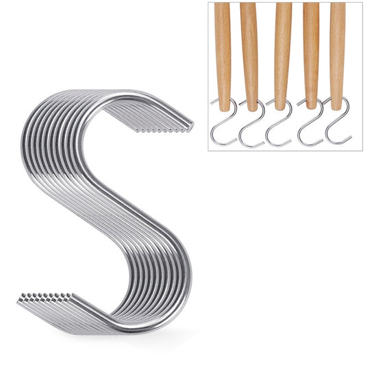 kn082 10 in 1 Stainless Steel Kitchen Tool Hook Set, 10 in 1 Hook Set