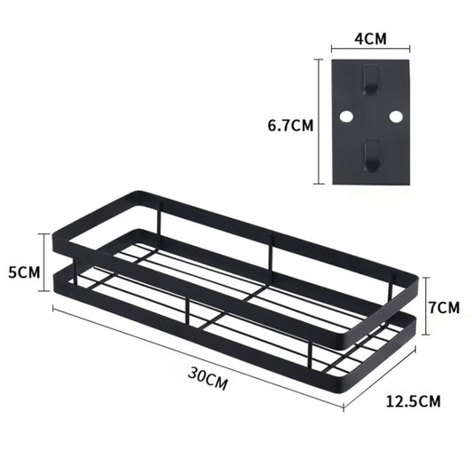 30cm Kitchen Punch-free Wall Mount Seasoning Storage Rack, 30cm