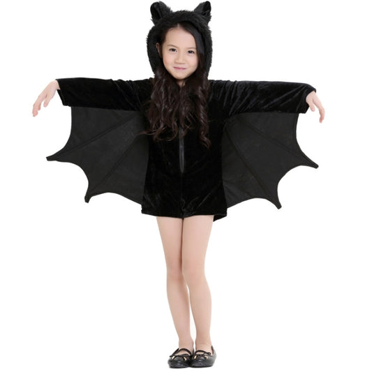 Halloween Costume Children and Women Bat Vampire Clothing Stage Performance Cosplay Clothing, Size:S, Bust: 82cm, Clothes Long: 62cm, Suggested Height:120-135cm, Size: S Children