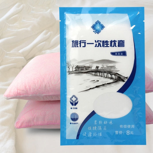 Portable Disposable Travel Nonwoven Pillowcase, Size: 70x50cm, Pillowcase