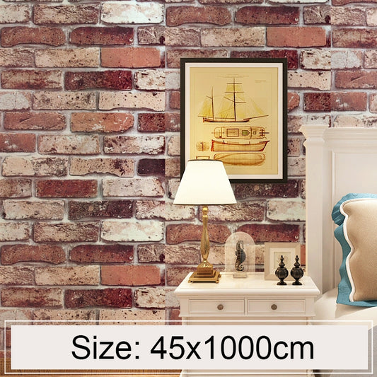Cloud Brick Creative 3D Stone Brick Decoration Wallpaper Stickers Bedroom Living Room Wall Waterproof Wallpaper Roll, Size: 45 x 1000cm, Cloud brick