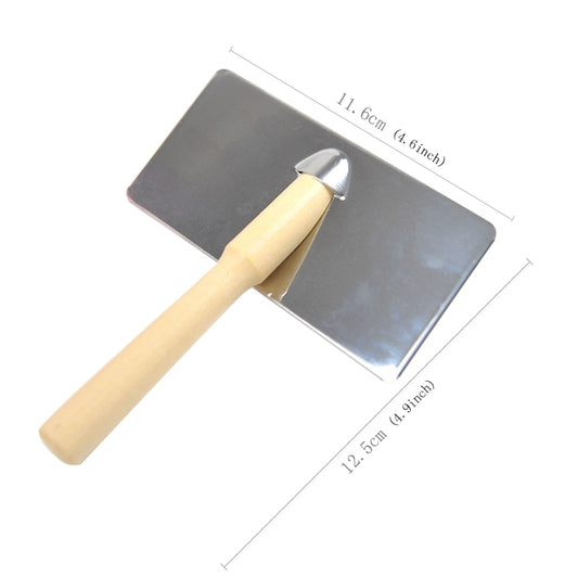Soft Curve Needled Manual Bristles Grooming Cleaning Brush with Wood Handle for Pet, Size: L, Random Color Delivery, Size: L