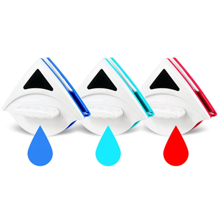 Set of double-sided glass wipers in white with blue, teal, and red accents