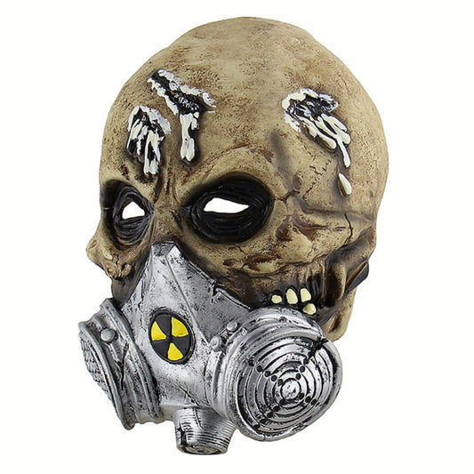 Halloween Festival Party Latex Biochemical Gas Mask Skeleton Frightened Mask Headgear, Biochemical Gas