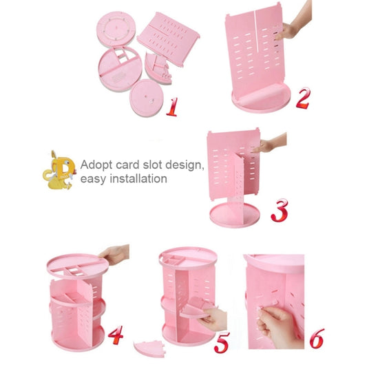 360 Degrees Rotate Functional Cosmetics Container Makeup Organizer Eco-friendly Storage Box, Size: 23 x 31cm