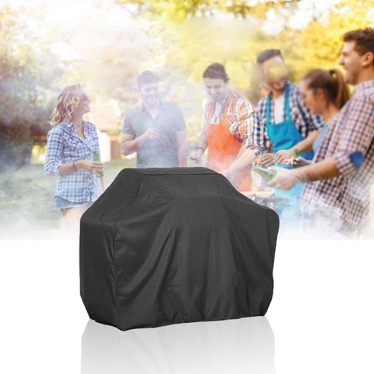 Charcoal BBQ grill cover with smooth fitted hood, dust-proof waterproof fabric