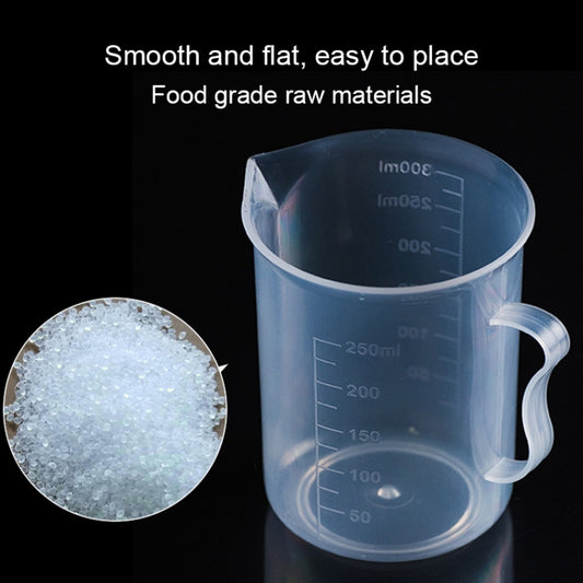 10 PCS 250ml Food Grade PP Plastic Flask Digital Measuring Cup Cylinder Scale Measure Glass Lab Laboratory Tools, 250ml