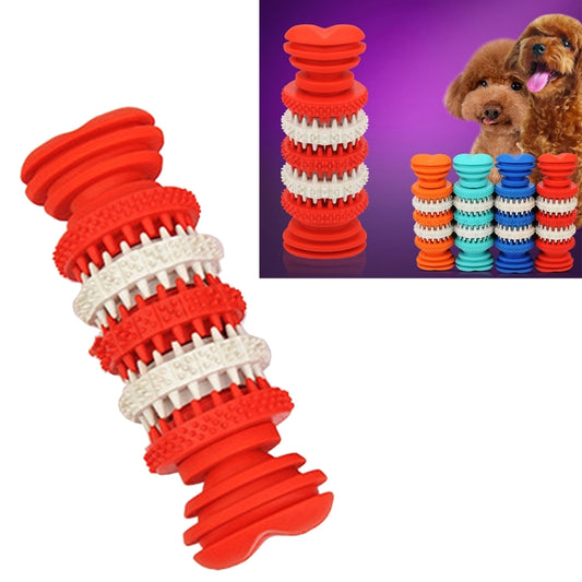 Dog Toy for Pets Tooth Cleaning Chewing Toys of Non-Toxic Soft Rubber , Small Size,Length:12cm, 12cm Red