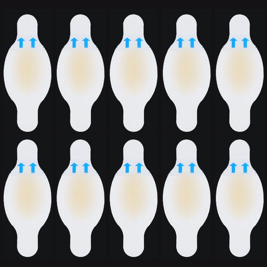 10 PCS Foot Care Skin Hydrogel Analgesic Plaster Blisters Slip Heel Protector Size: 28x69cm, Size: 28x69cm