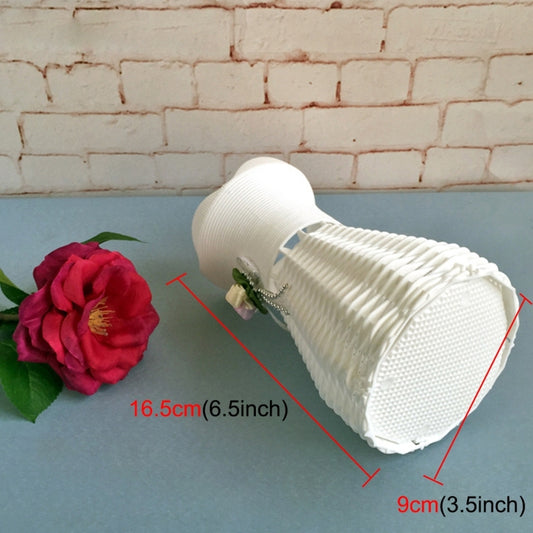 Plastic Flower Pots Medium Size Flower Pots Fashion Balcony Garden Plant Planter Home Decoration, Ribbon Random Color Delivery, Floral Vase 2