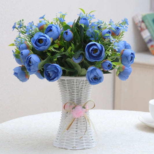 Plastic Flower Pots Medium Size Flower Pots Fashion Balcony Garden Plant Planter Floral Vase Home Decoration, Ribbon Random Color Delivery, Floral Vase 1