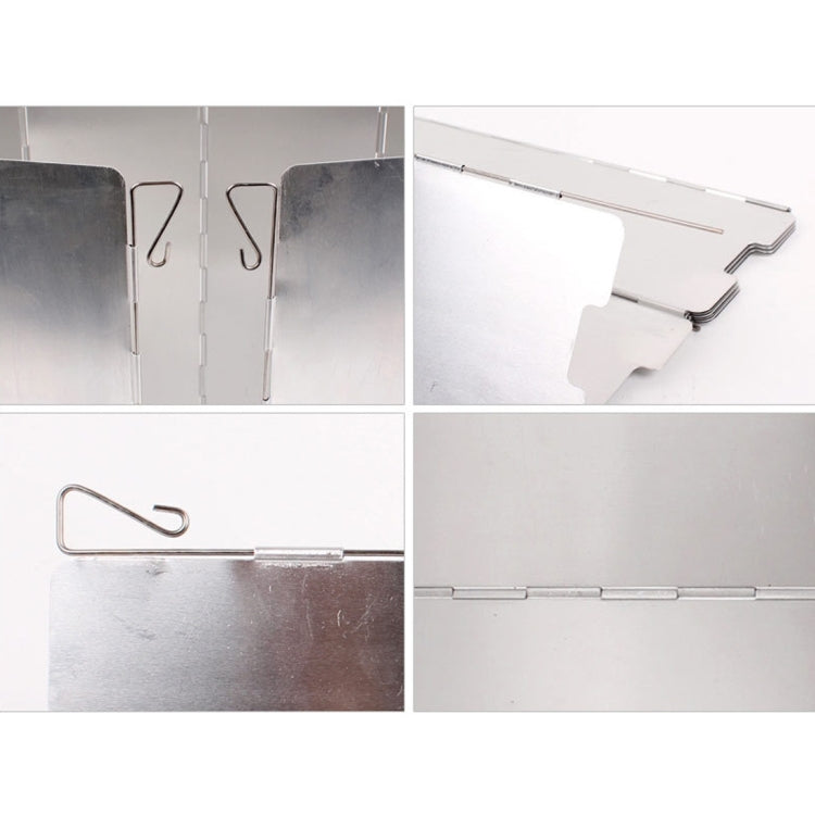 Aluminum windshield mounting hooks and U-shaped clips for stove screen