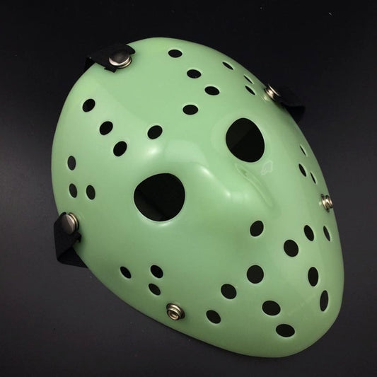 Halloween Party Cool Thicken Jason Mask, Red + Yellow, Fluorescent Green, Gold, Red + White, Silver, White