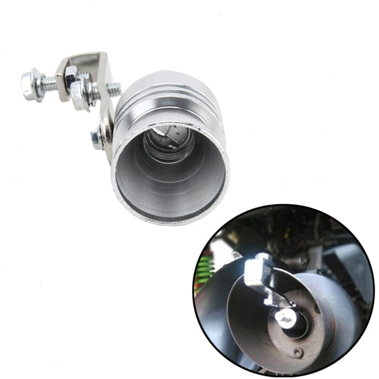 Universal Aluminum Turbo Sound Exhaust Muffler Pipe Whistle Car Simulator Whistler, Size: L, Size: L