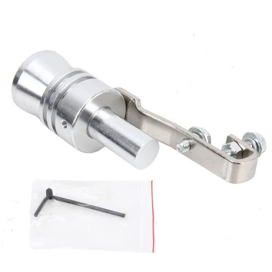 Universal Aluminum Turbo Sound Exhaust Muffler Pipe Whistle Car Simulator Whistler, Size: S, Size: S