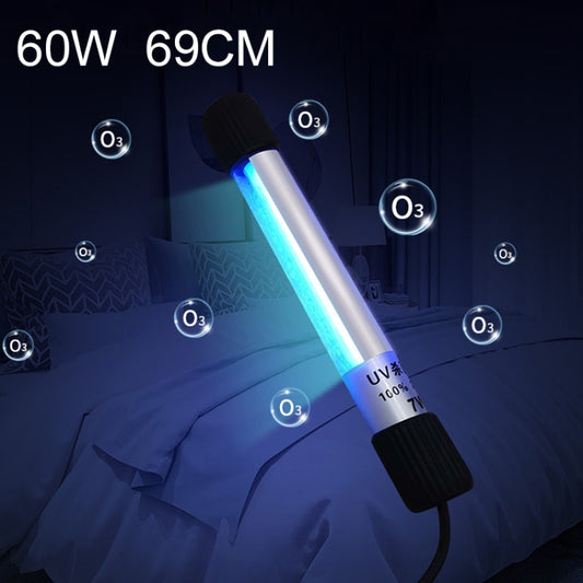 60W 69cm Length Ozone UV Strong Light Disinfection Portable Anti-virus Sterilization Lamp Bar Strip, CN Plug, 60W 69cm