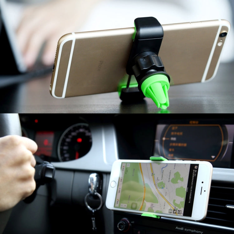 Black YIKE car phone holder holding a smartphone on the dashboard