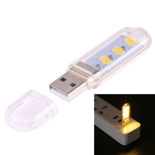 3 LEDs 5730 SMD USB LED Book Light Portable Night Lamp, 3 LEDs