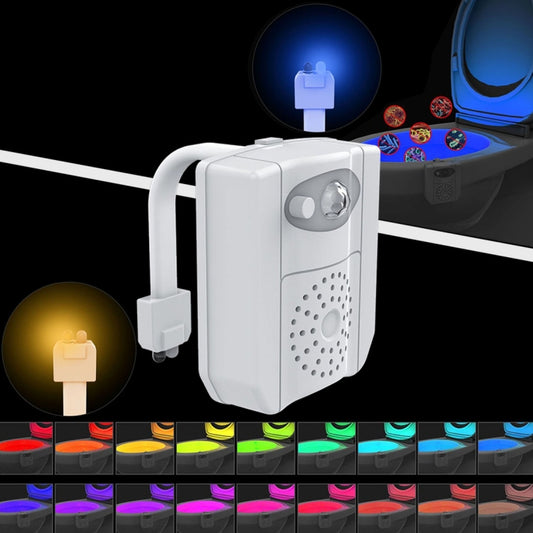Home Toilet Bathroom Seat Night Light, DC 5V, PIR Motion UV Sterilization Light