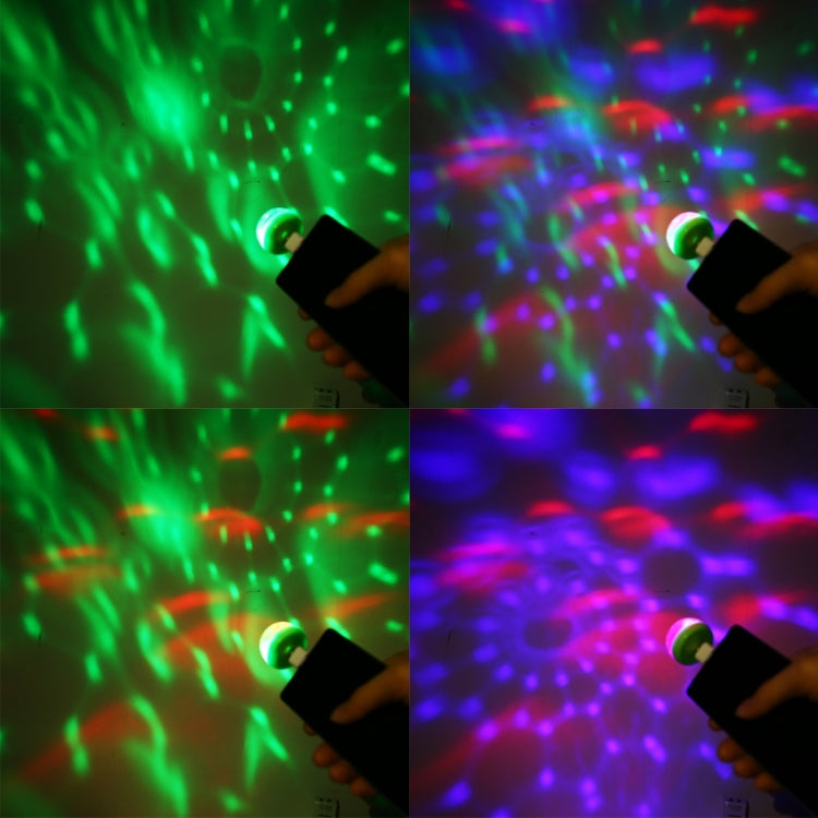4W RGB USB LED Crystal Magic Ball Stage Light with Micro USB Adapter, with Micro USB Adapter