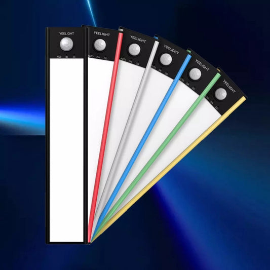 LED smart motion sensor light bars (60cm) in multiple colors, each with end sensor