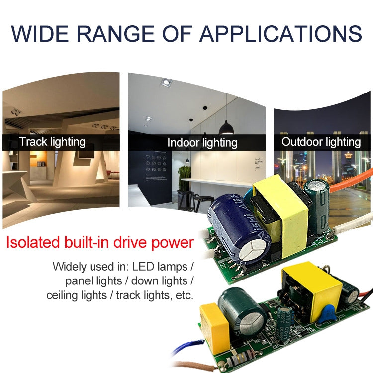 Isolated LED driver adapter circuit board with transformer and wiring for track and panel lights