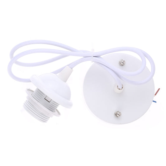 E27 Lamp Holder DIY Ceiling Chandelier Light Bulbs Screw Base Socket, Cable Length: 1m, with Base