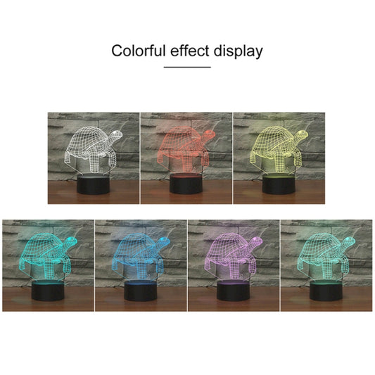 Tortoise Black Base Creative 3D LED Decorative Night Light, 16 Color Remote Control Version, 16 Color Remote Control Version