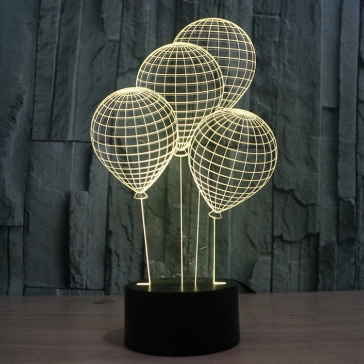 7 Color Discoloration Creative Visual Stereo Lamp Desk Lamp Night Light, Balloon Style