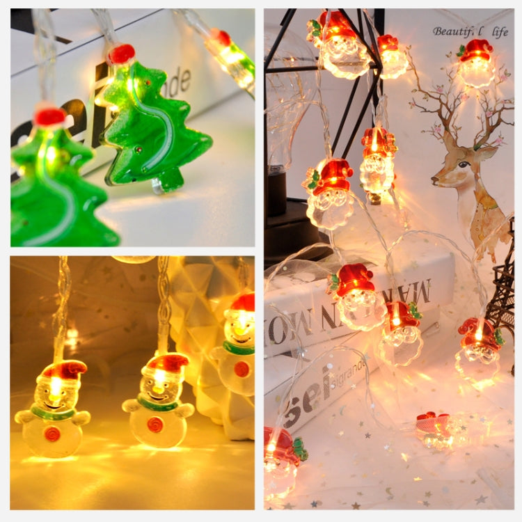 1.5m 10 Lights Christmas Snowman LED Decorative Light String, Christmas Snowman