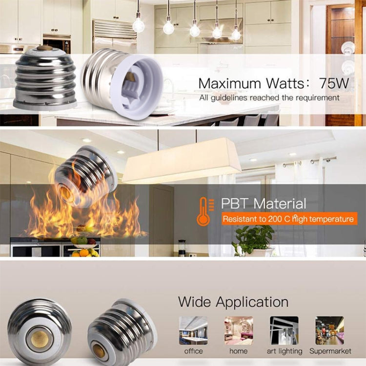 E17 to E14 Light Lamp Bulbs Adapter Converter, E17 to E14