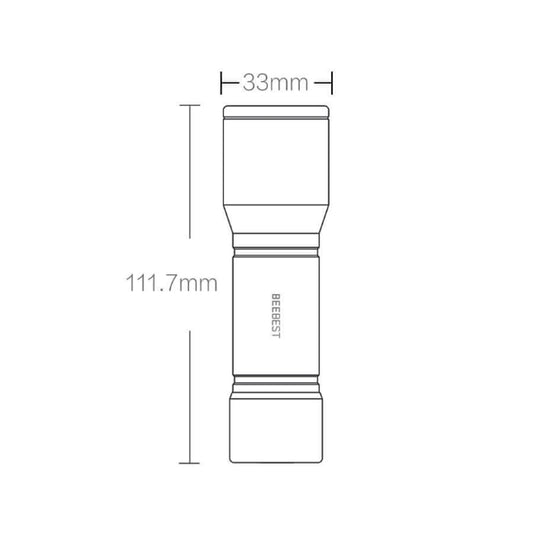 Original Xiaomi Youpin BEEBEST Portable Flashlight,Support Three-gear Mode, BEEBEST