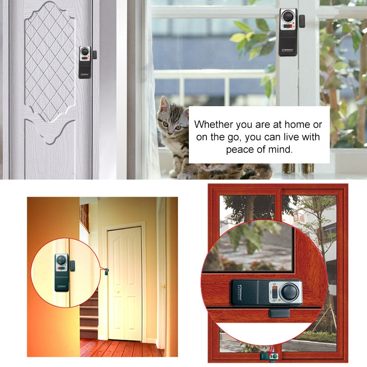 DOBERMAN Security door/window magnetic alarm sensor mounted on window frame