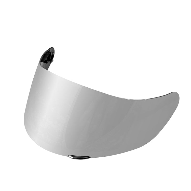 Motorcycle helmet visor lens, silver light-tinted full-face shield glass