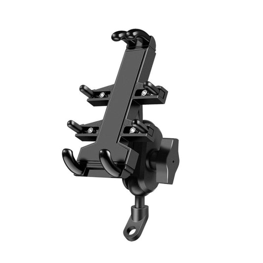 Tilt Rearview Mirror Screw Hole Ball-Head Motorcycle Eight-jaw Aluminum Phone Navigation Bracket, Rearview Mirror Screw Hole