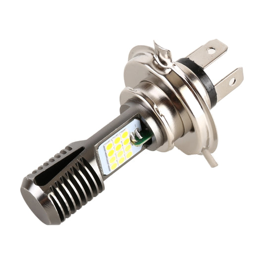 H4 DC12V / 7.4W Motorcycle LED Headlight with 24LEDs SMD-3030 Lamp Beads, H4 Style 2 (Yellow + White), H4 Style 2 (White Light)