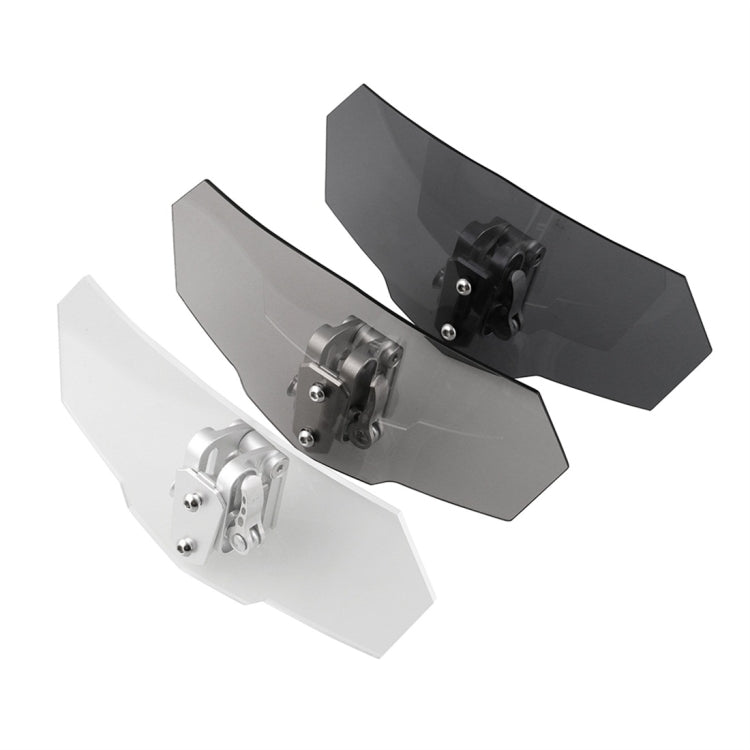 MB-WE024 Universal Motorcycle Modified Acrylic Heightened Windshield, MB-WE024(Black), MB-WE024(Grey), MB-WE024(White)