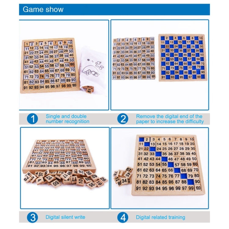 Montessori number counting kit showing board setup and matching tiles across steps