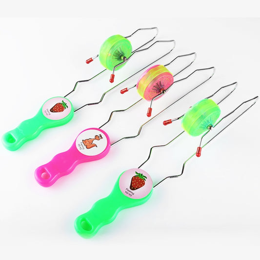3 PCS Creative Colorful Flash Light Orbit Yoyo Ball, Random Color Delivery, 3 PCS Yoyo Ball