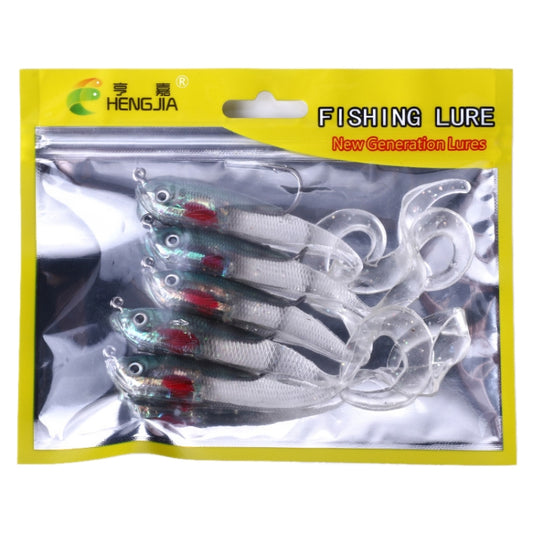 HENGJIA SO050-1 5 PCS 11cm/16g Luya Fishing Lure Fishing Gear Sea Bass Soft Fish with Hook, SO050-4, SO050-2, SO050-3, SO050-1, SO050-5