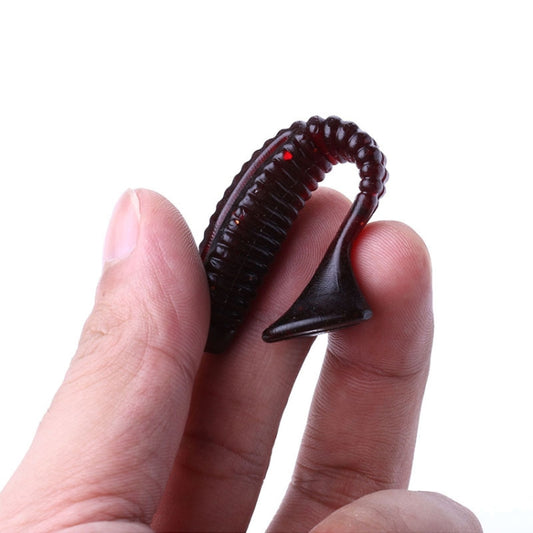 HENGJIA SO0215P 5 PCS 7.5cm/5.5g Screw Tail Soft Fishing Lure Artificial Baits, SO0215P