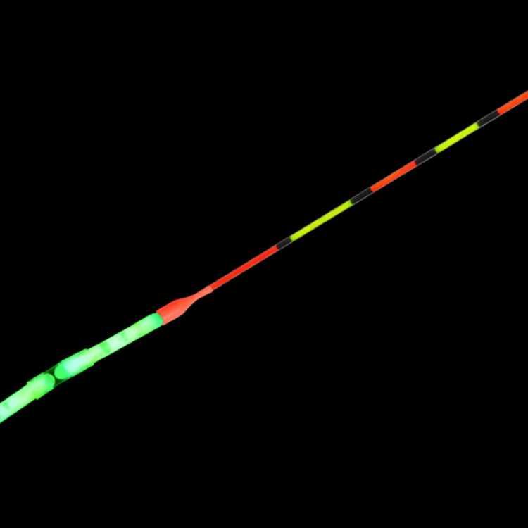 Glow fishing light stick with green illumination and orange end