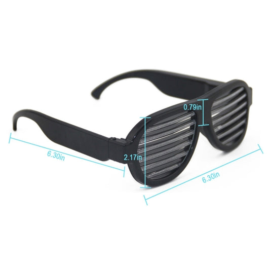 LED-CM03 LED Musical Shades Sound & Music Active LED Party Glasses with USB Charger, LED Party Glasses