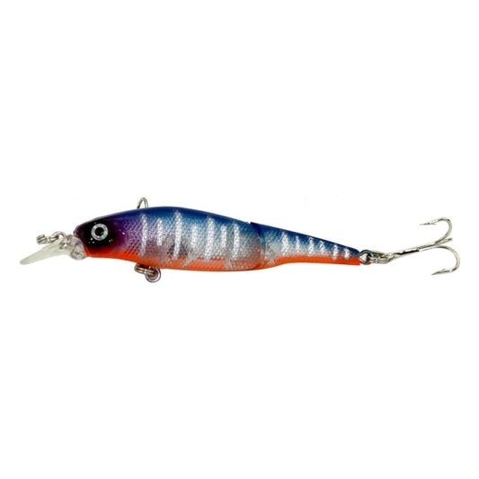 HENGJIA JM010-X 6# 8.8cm 7.4g 2-section Plastic Hard Baits Artificial Fishing Lures with Treble Hook, Random Color Delivery, JM010-X 6# 8.8cm