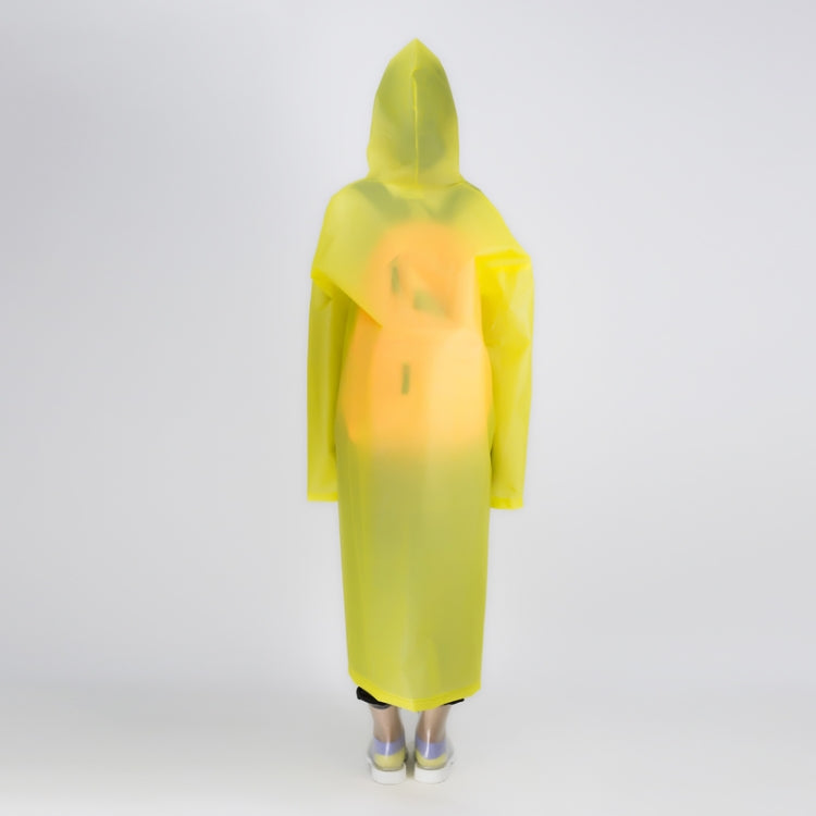 Long Sleeve Cuff Windproof Upgrade Version of One-piece Environmental Protection Transparent Raincoat Average Size