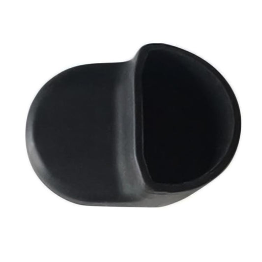 Black silicone hook cover for scooter rear fender, fitted protective cap