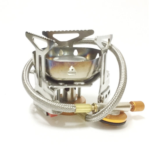 S187 Outdoor Portable Mini Stainless Steel Camping Stove Windproof Gas Stove, S187