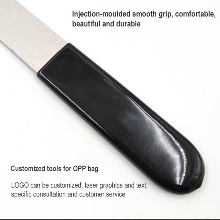 Bike bottom bracket wrench handle with glossy black injection-molded grip