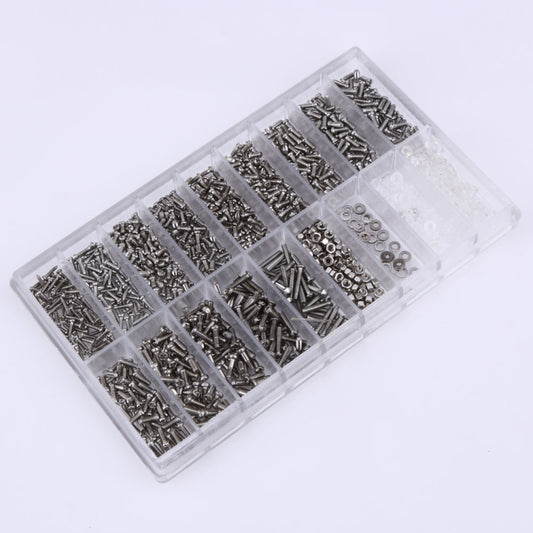 1000 PCS Watch Sunglass Spectacles Screws Nut Repair Kit With a Screwdriver, Sunglass Spectacles Screws